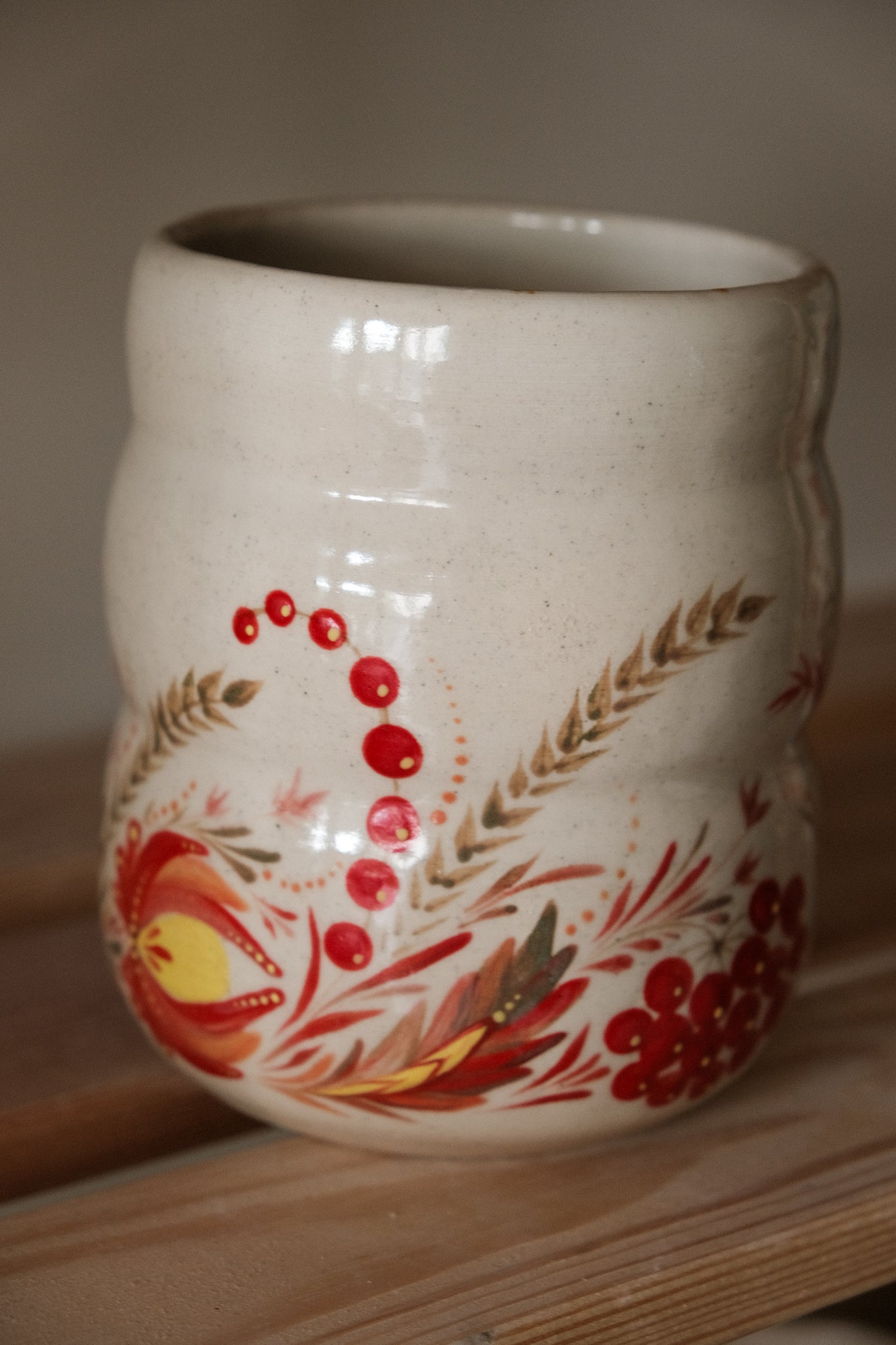 Hand painted vessel Garden