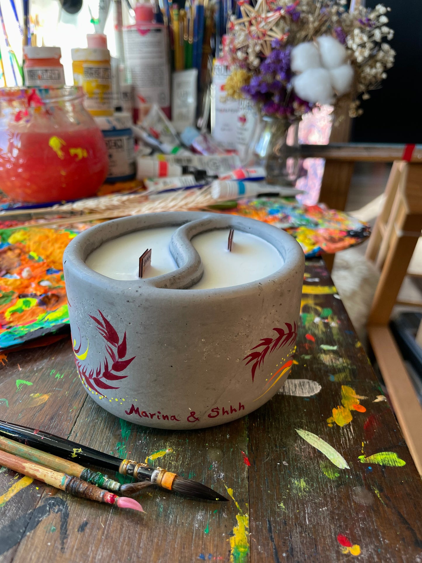 Petrykivka candle, the first one✨