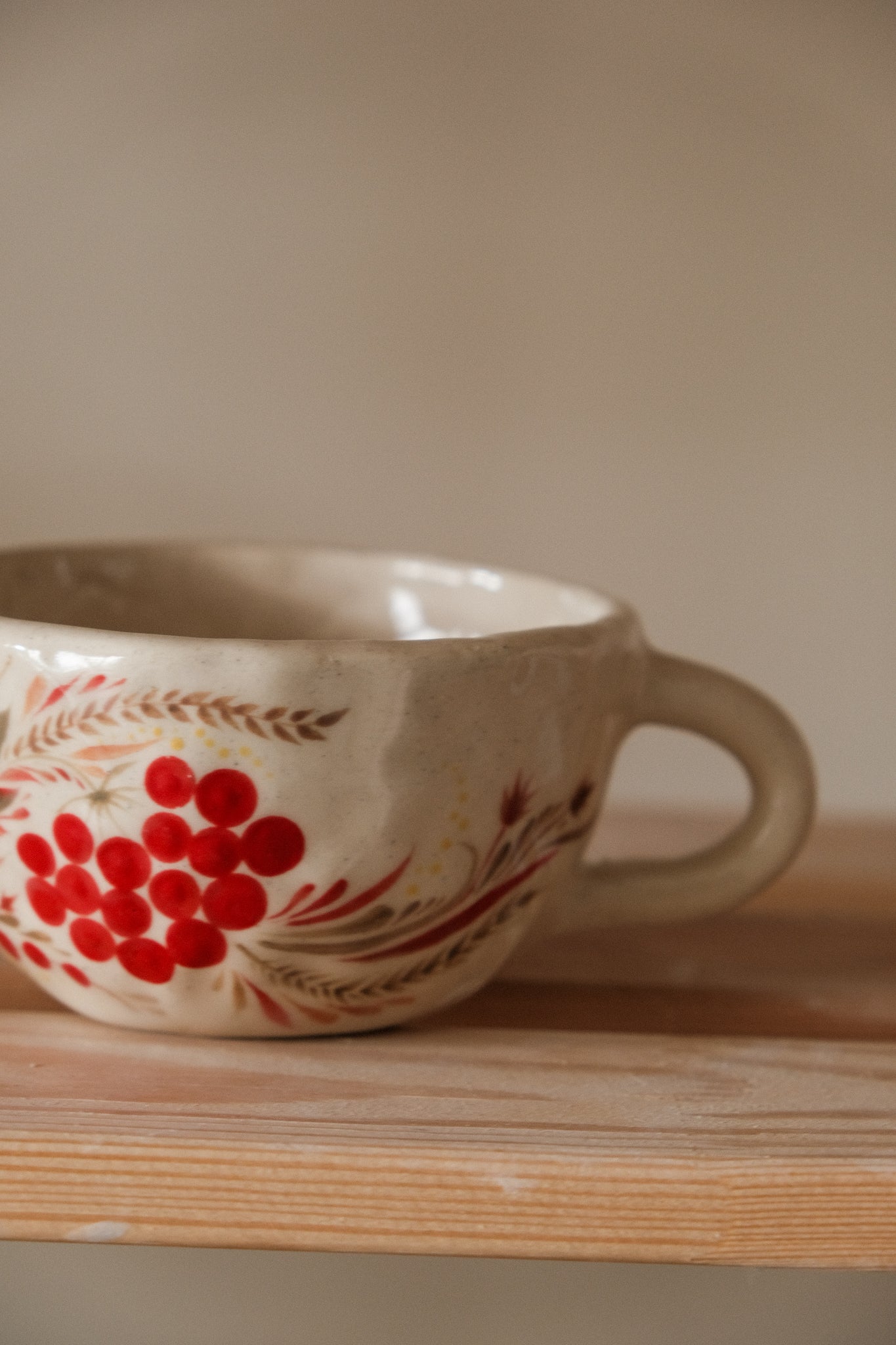 Hand painted mug Kalyna