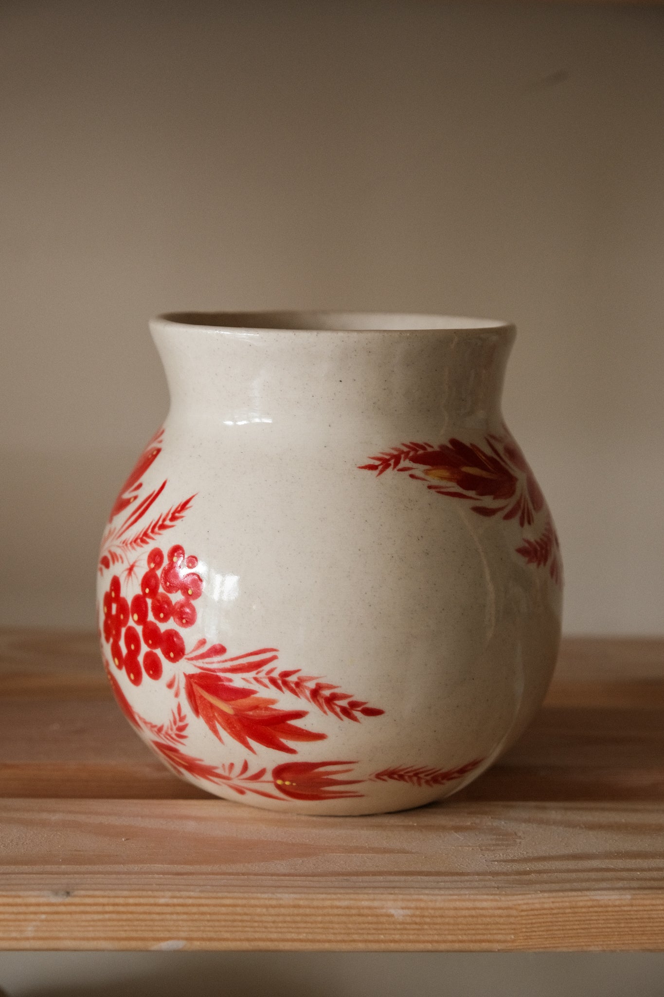 Hand painted vessel Tree of Life