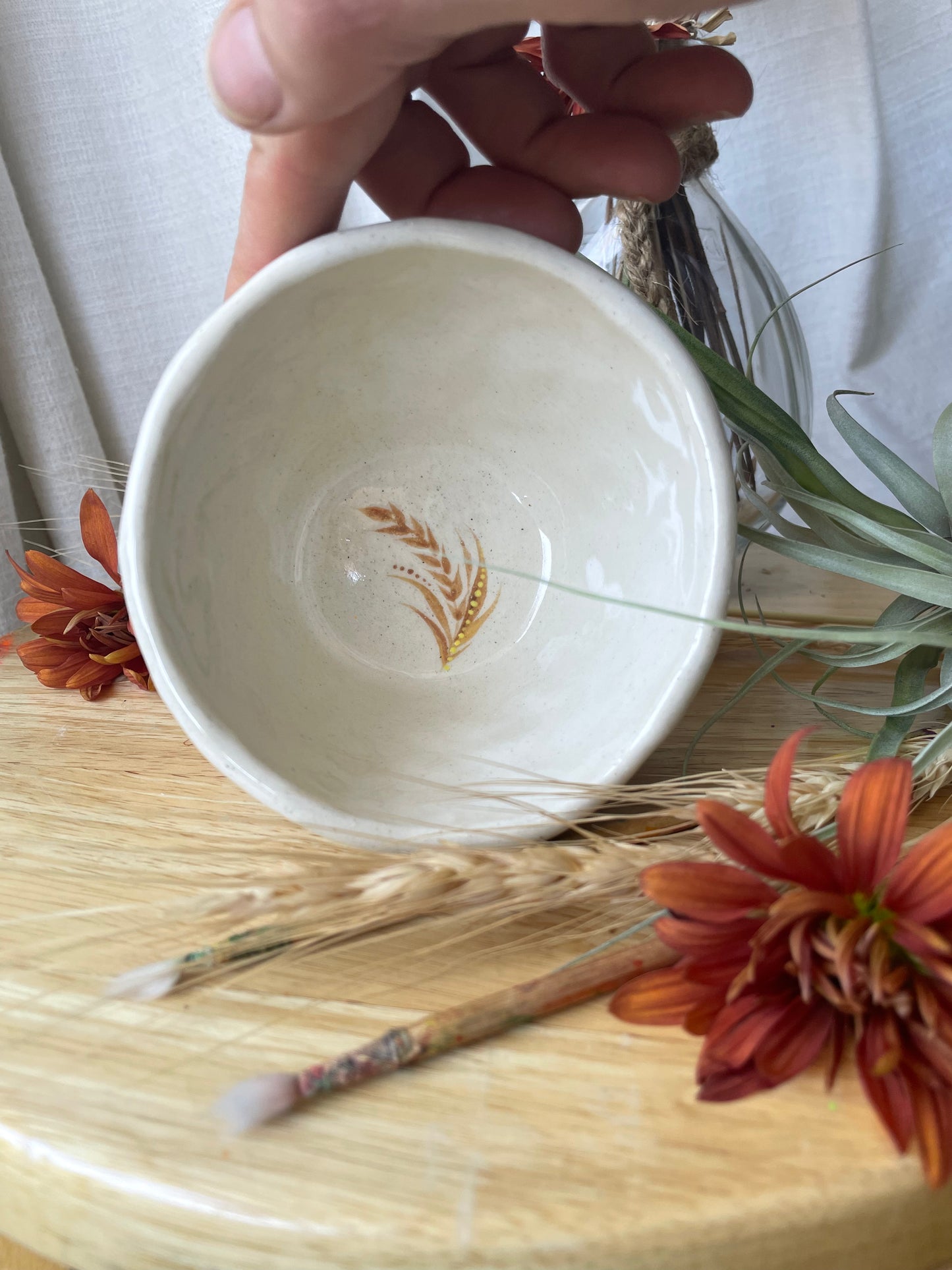 Hand painted mug Bird