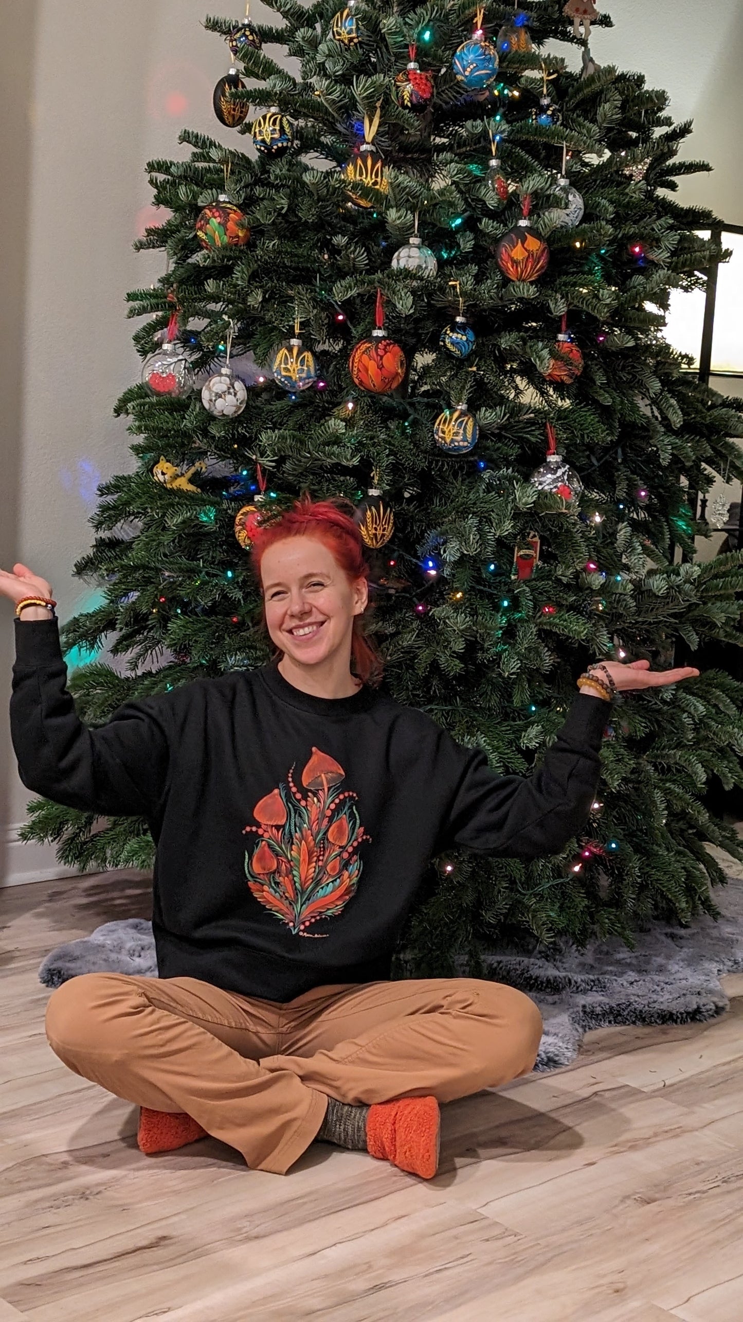 Long sleeve sweatshirt Mushrooms