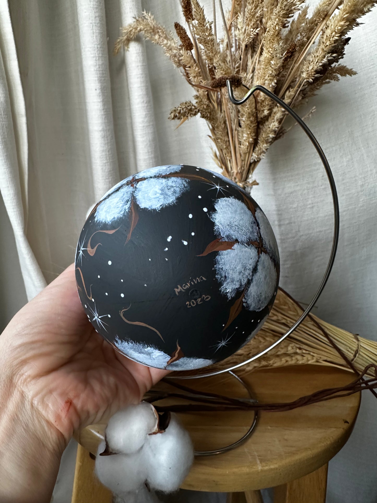 Christmas ornament Bavovna ( Cotton flowers)