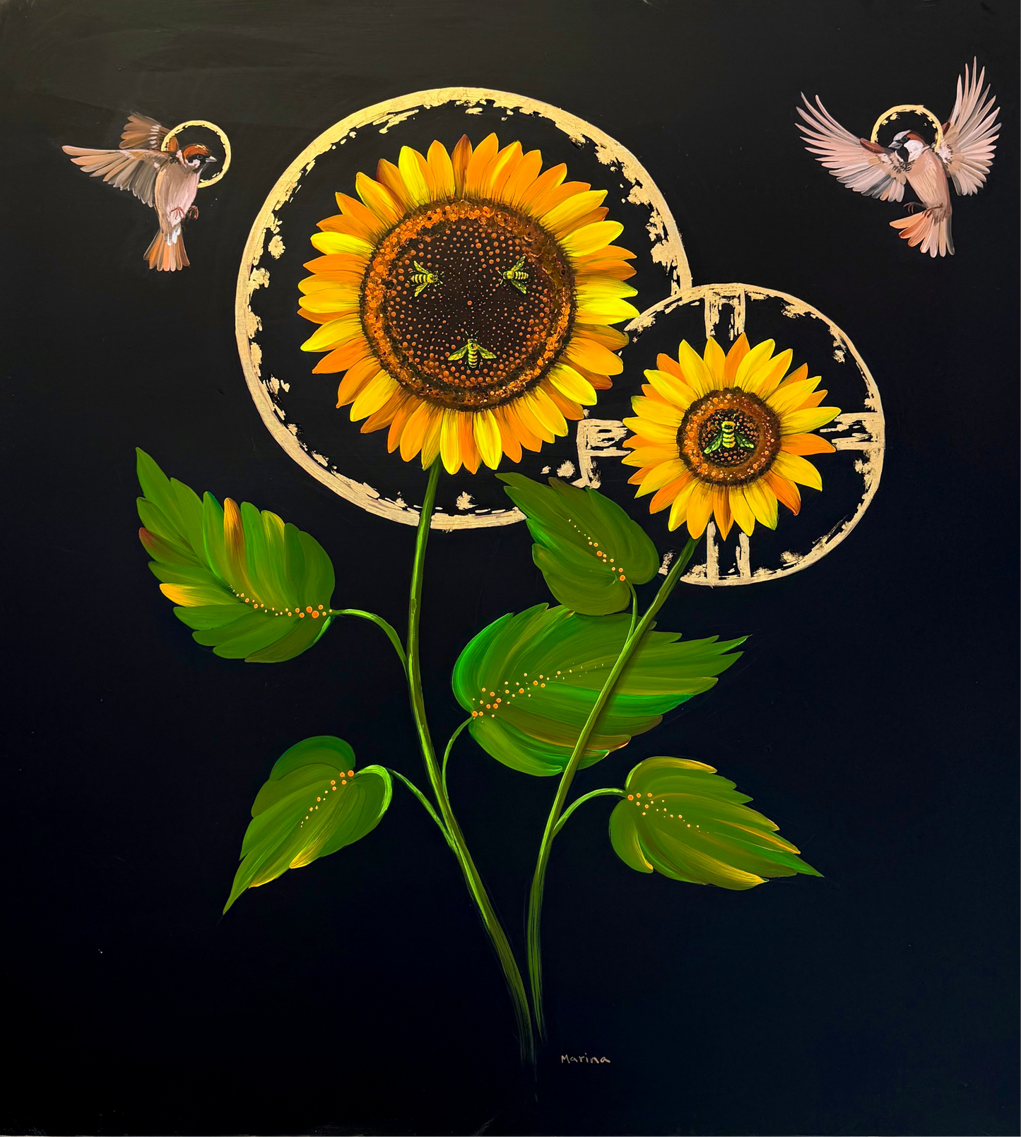 Icon of Sunflower Madonna