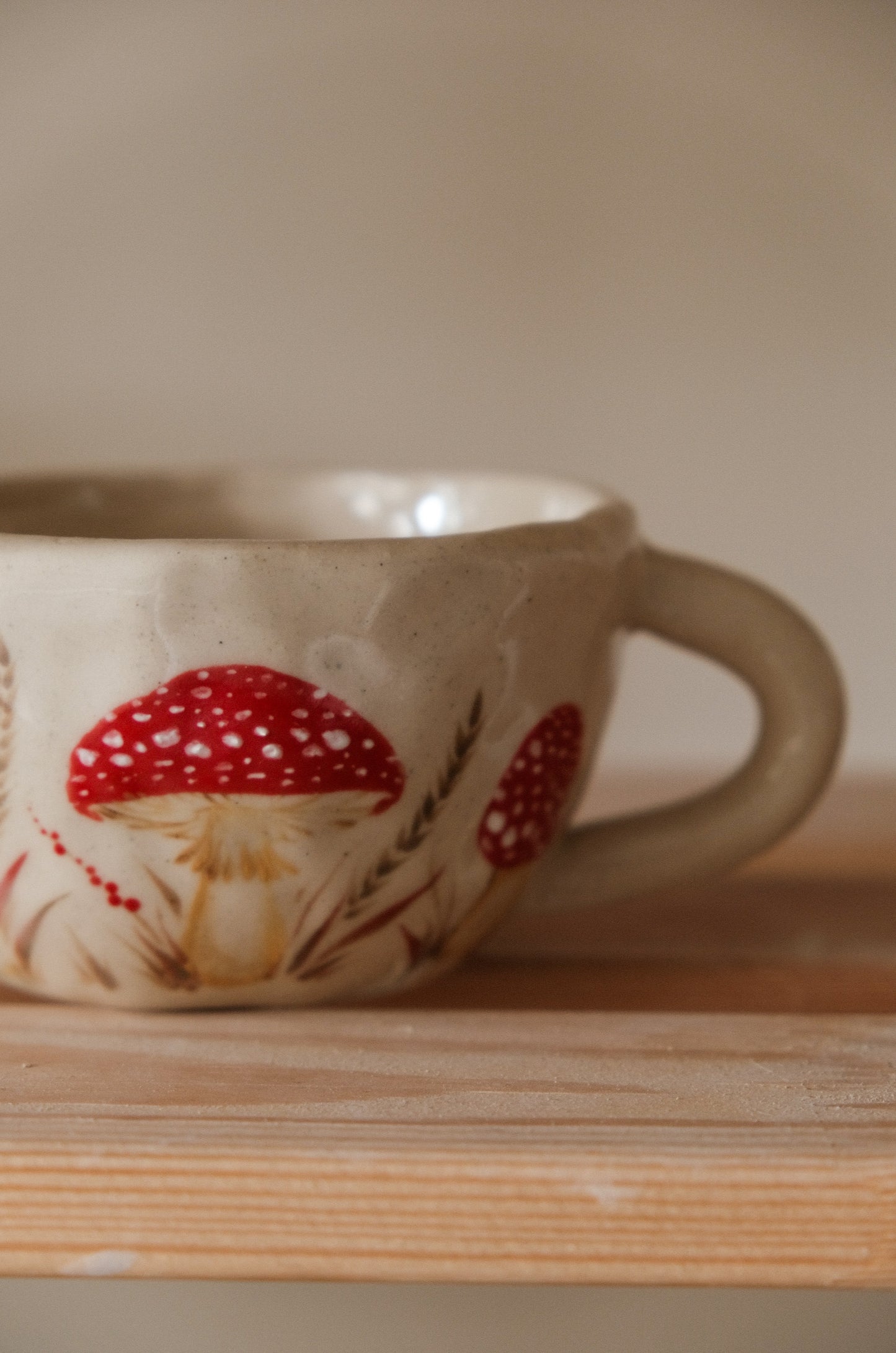 Hand painted mug Fly Agaric