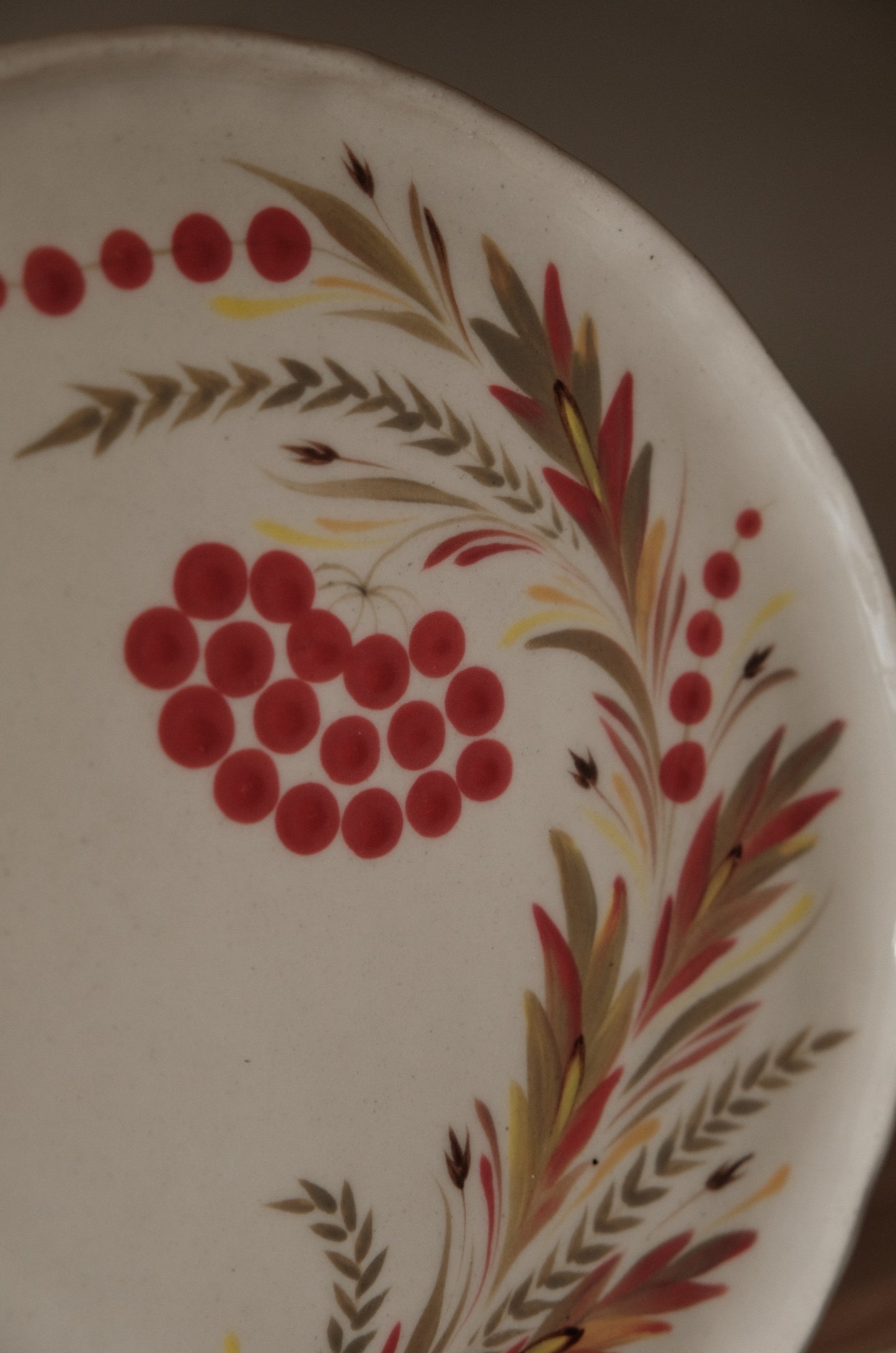 Hand painted ceramic plate Kalyna