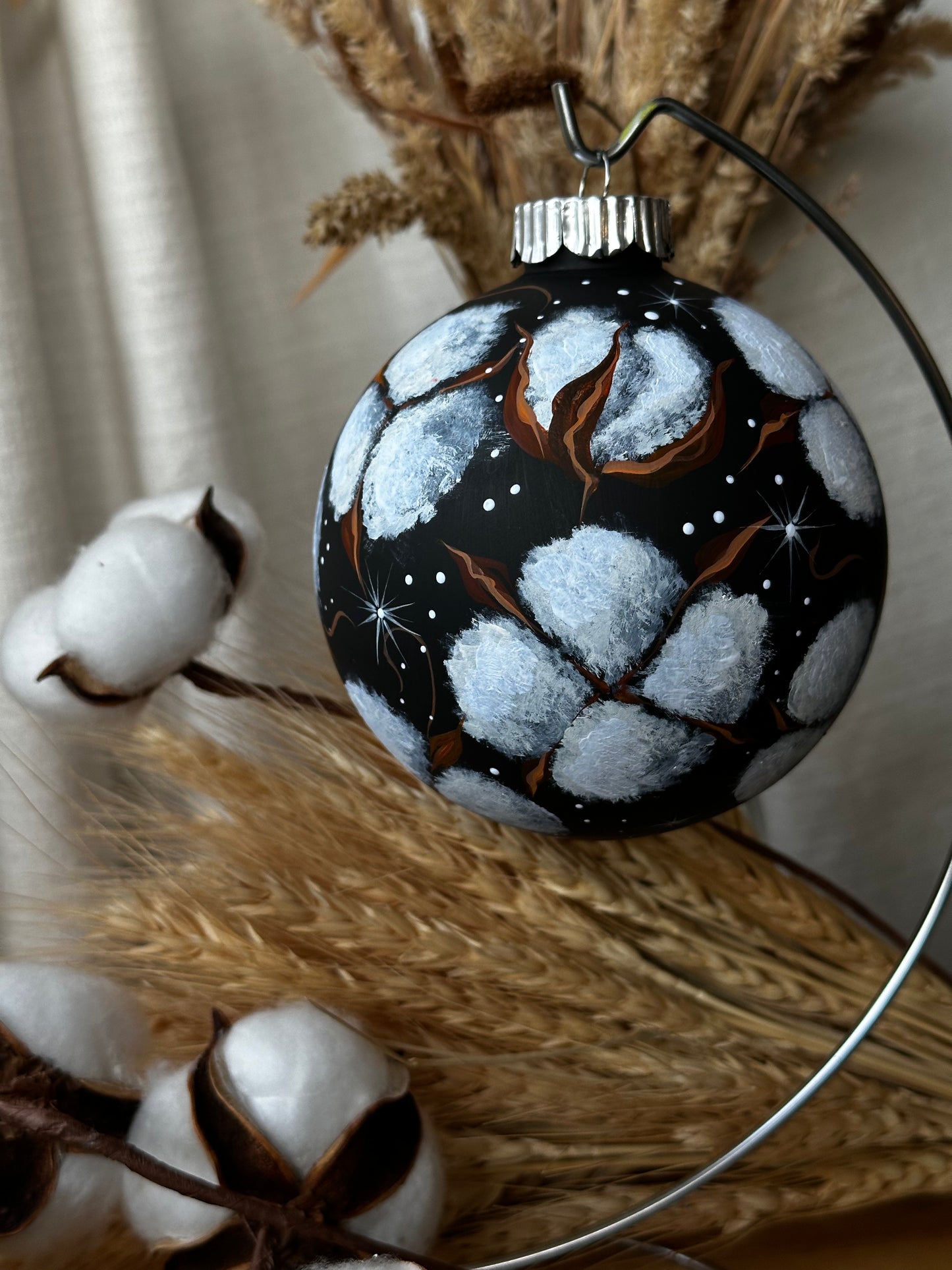 Christmas ornament Bavovna ( Cotton flowers)