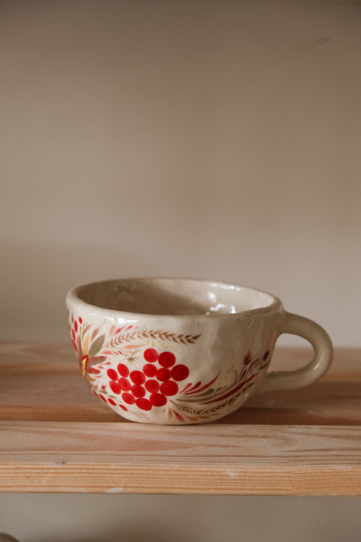 Hand painted mug Kalyna