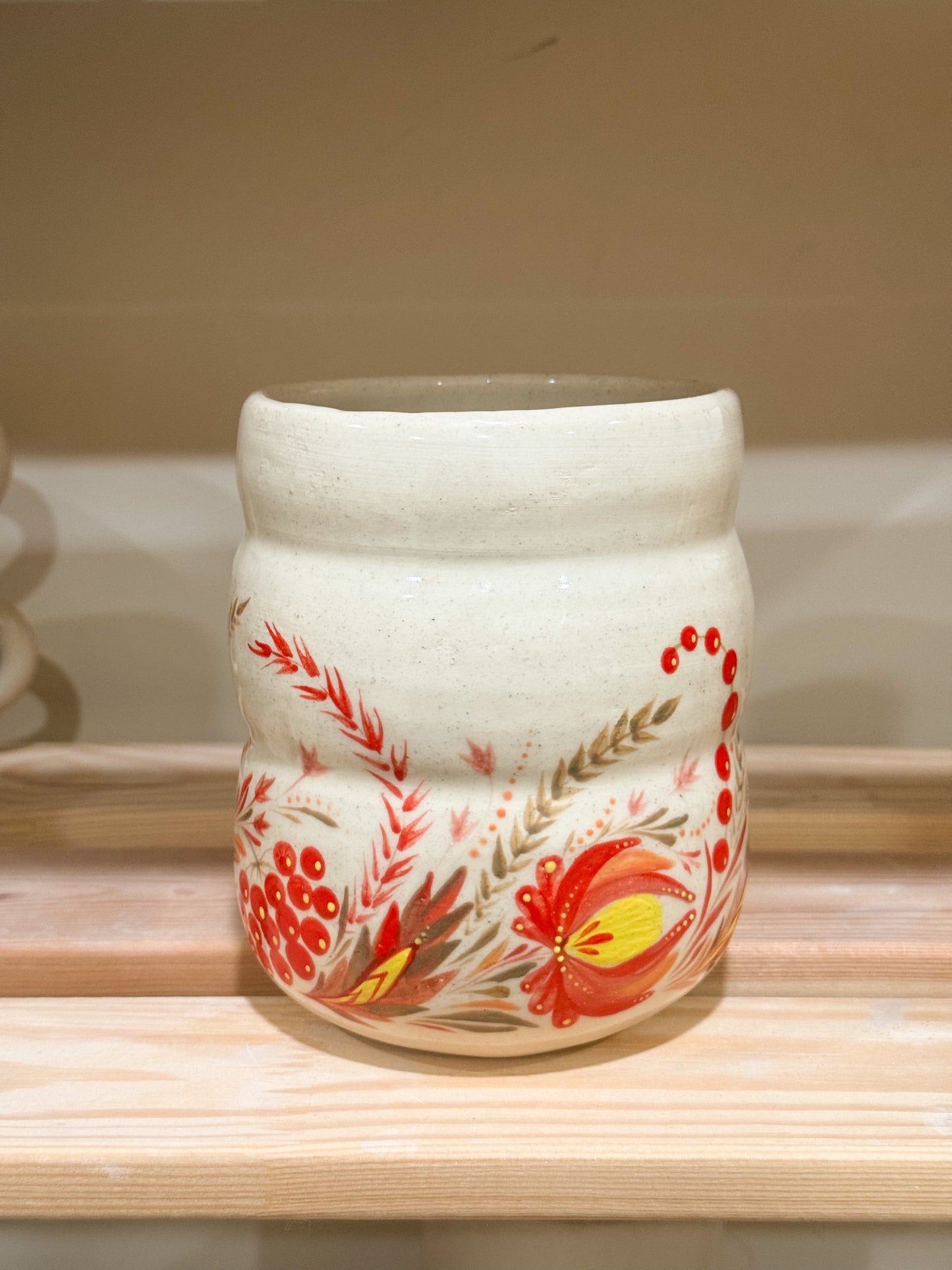 Hand painted vessel Garden