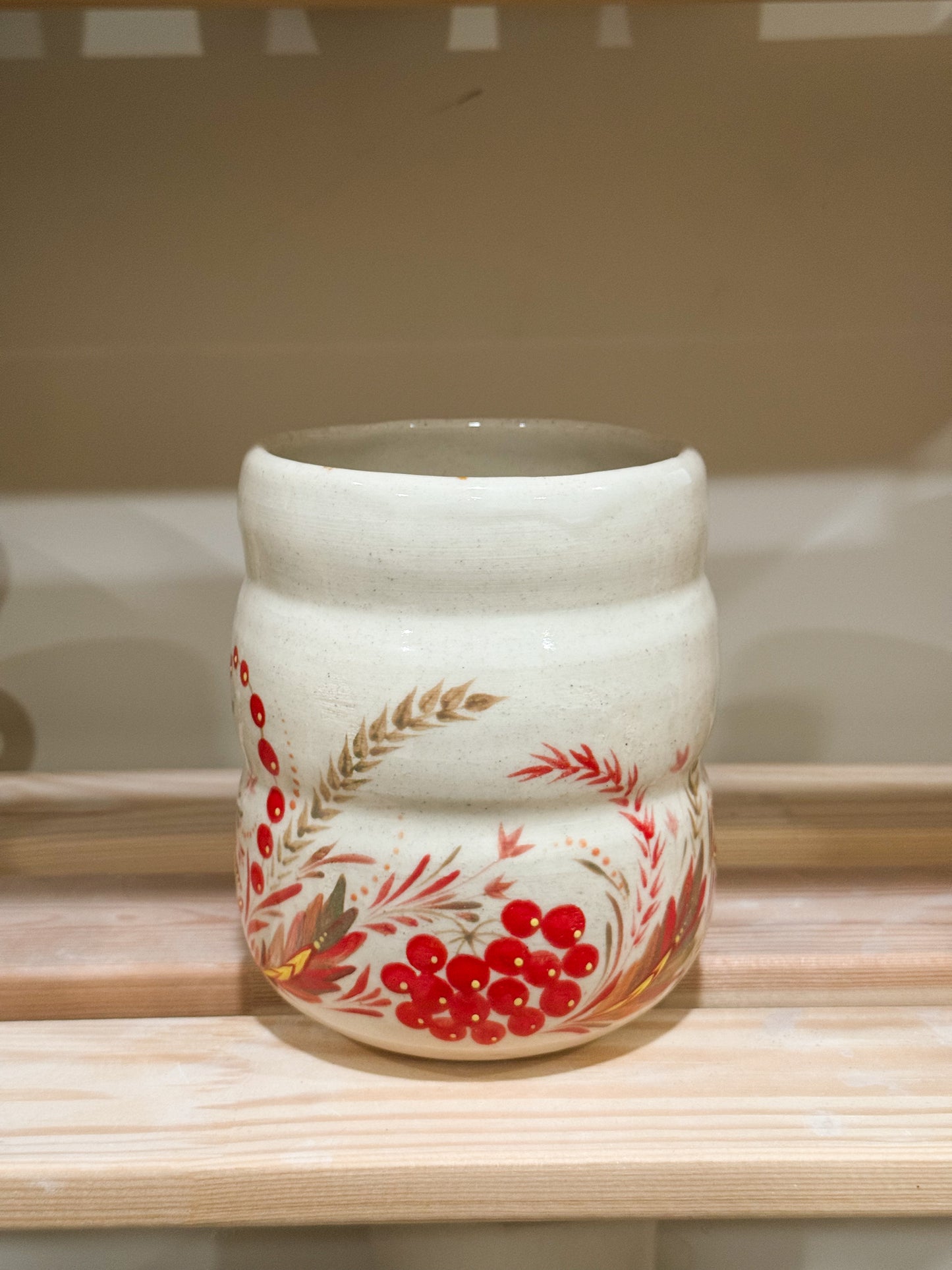 Hand painted vessel Garden