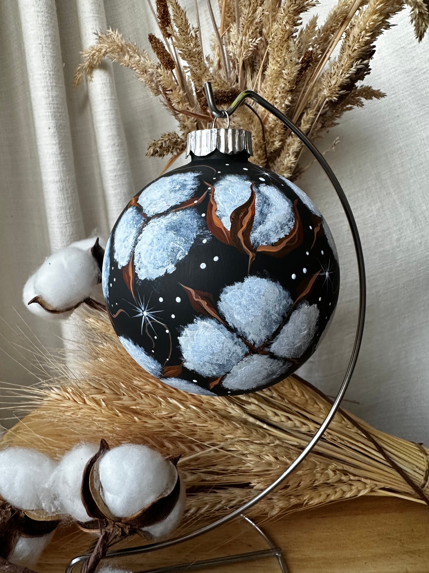 Christmas ornament Bavovna ( Cotton flowers)