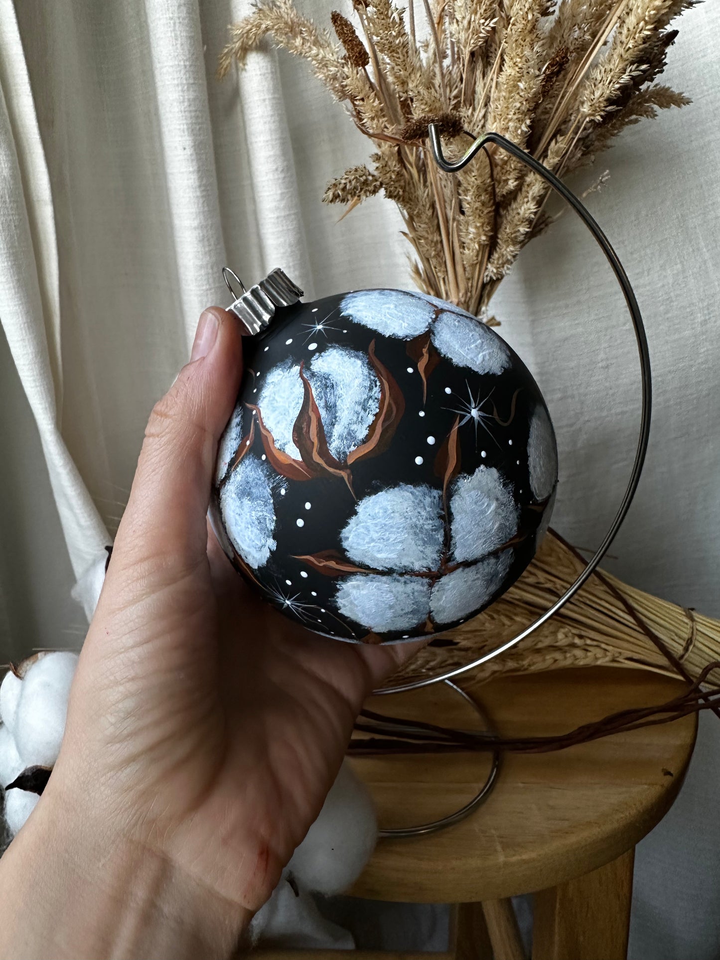 Christmas ornament Bavovna ( Cotton flowers)