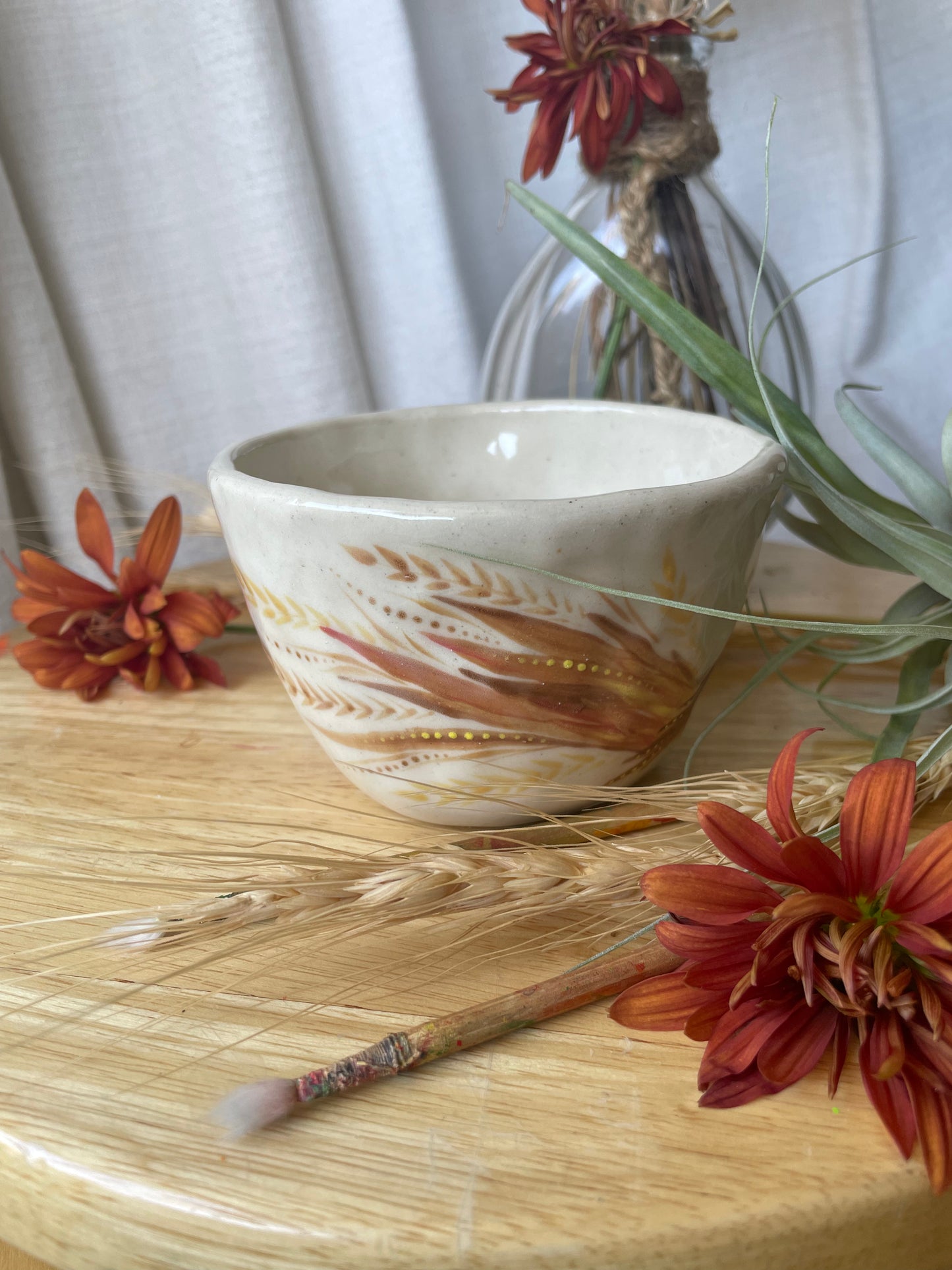 Hand painted mug Bird