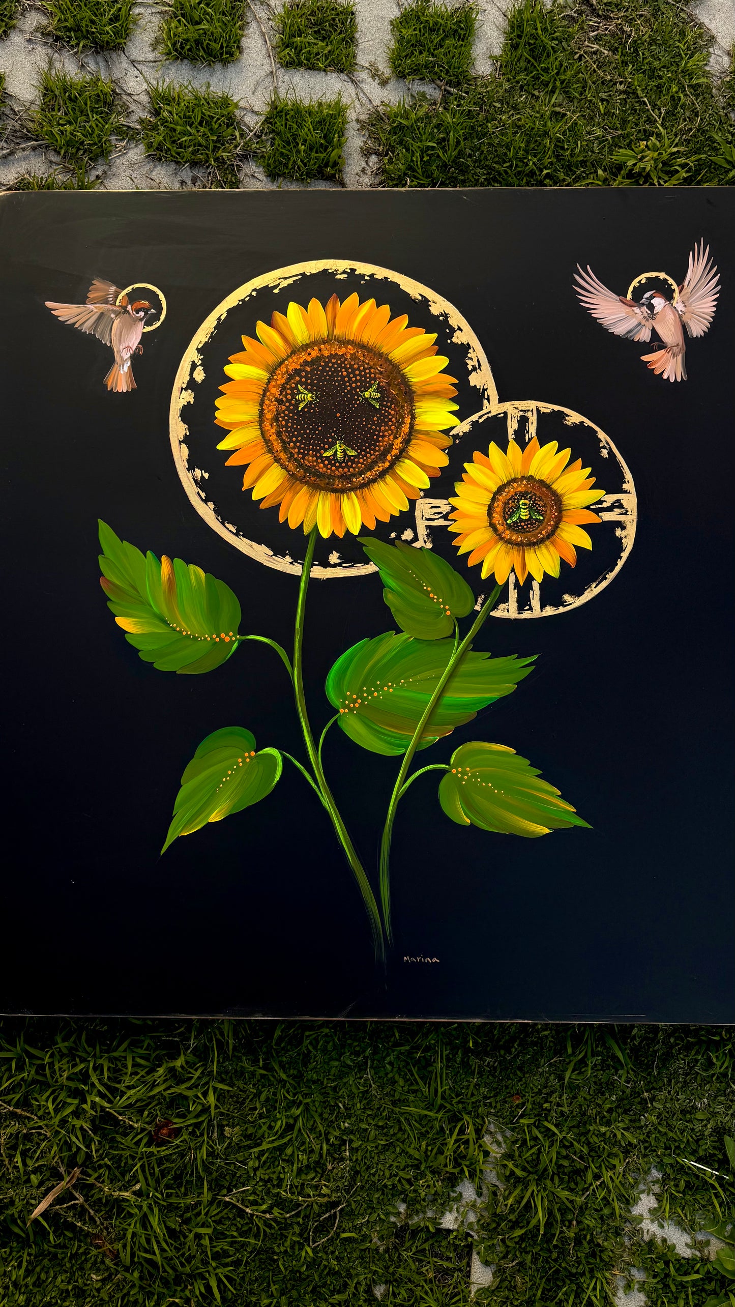 Icon of Sunflower Madonna