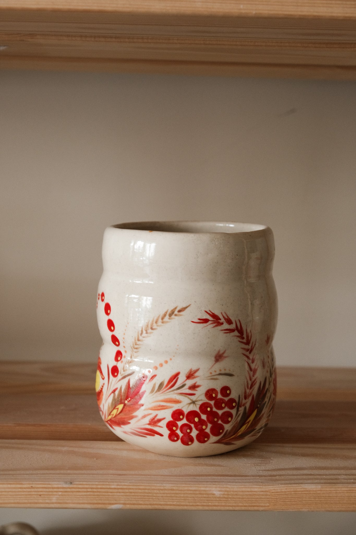 Hand painted vessel Garden