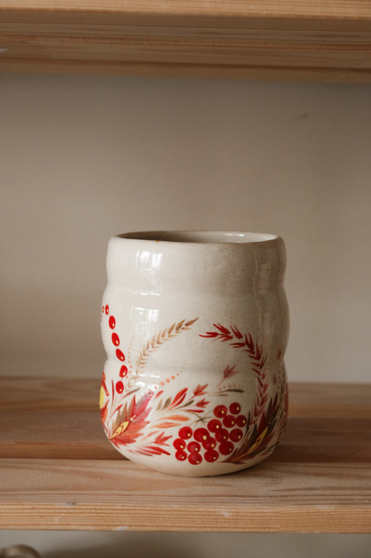 Hand painted vessel Garden
