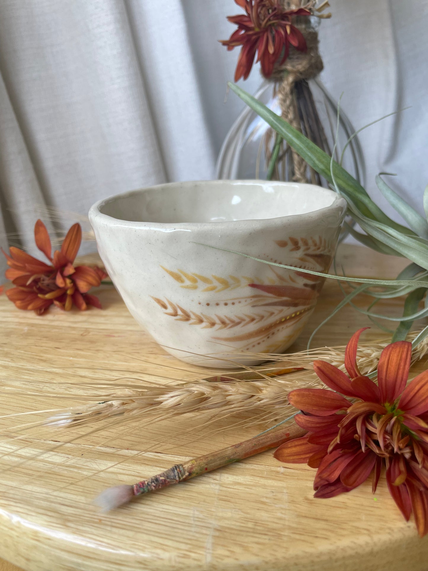 Hand painted mug Bird