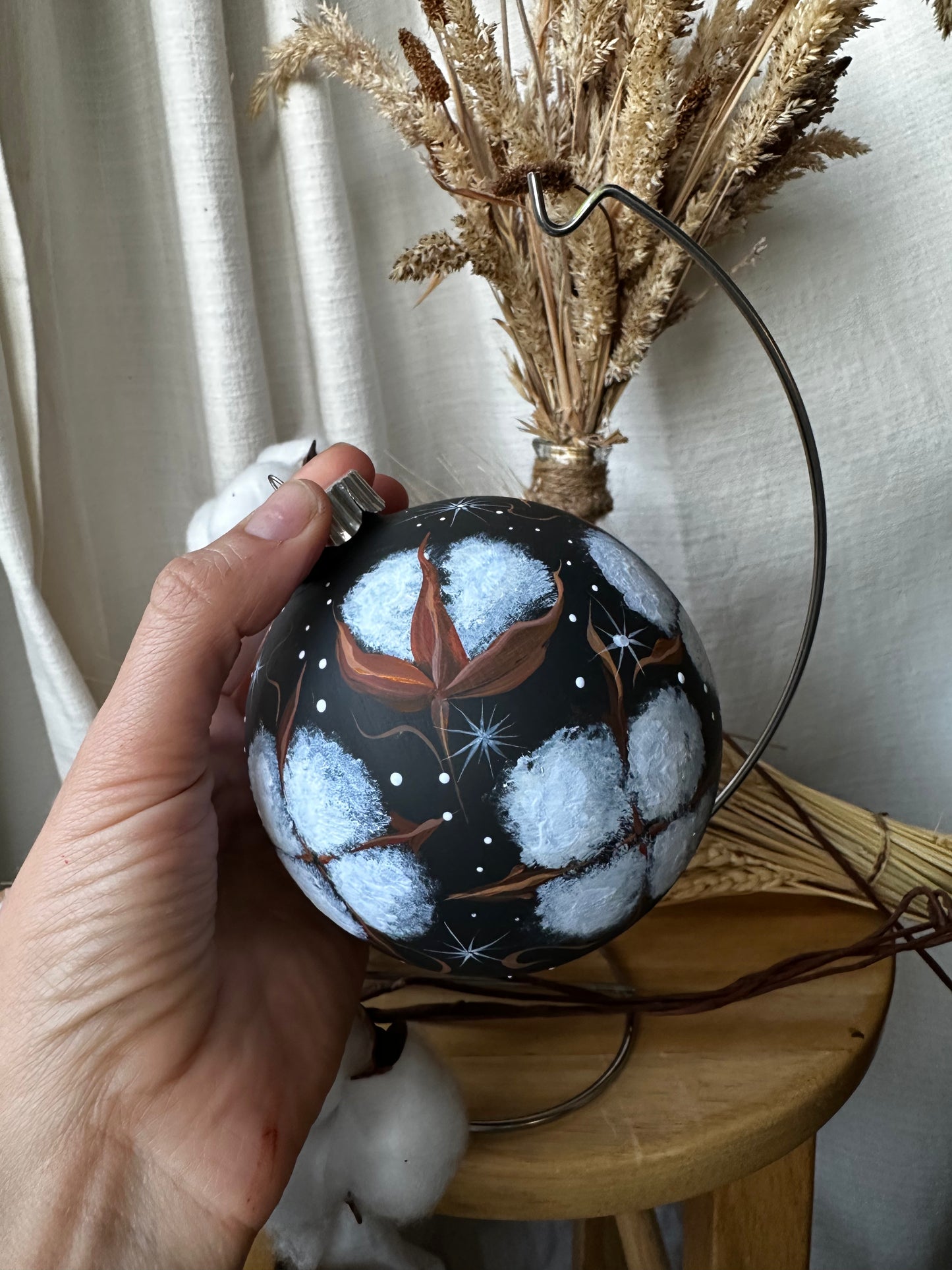 Christmas ornament Bavovna ( Cotton flowers)