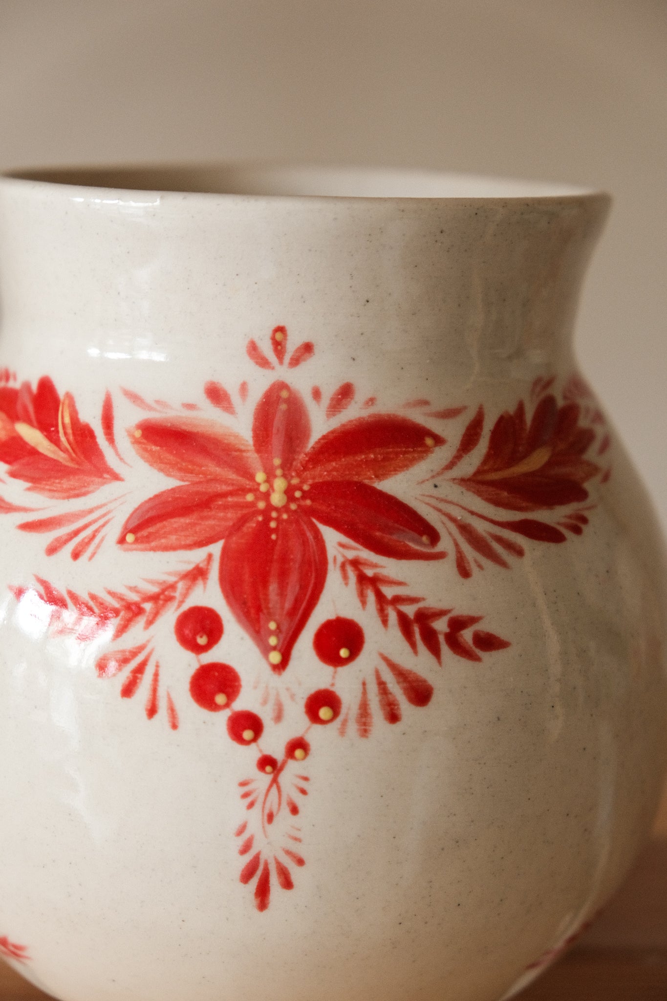 Hand painted vessel Tree of Life