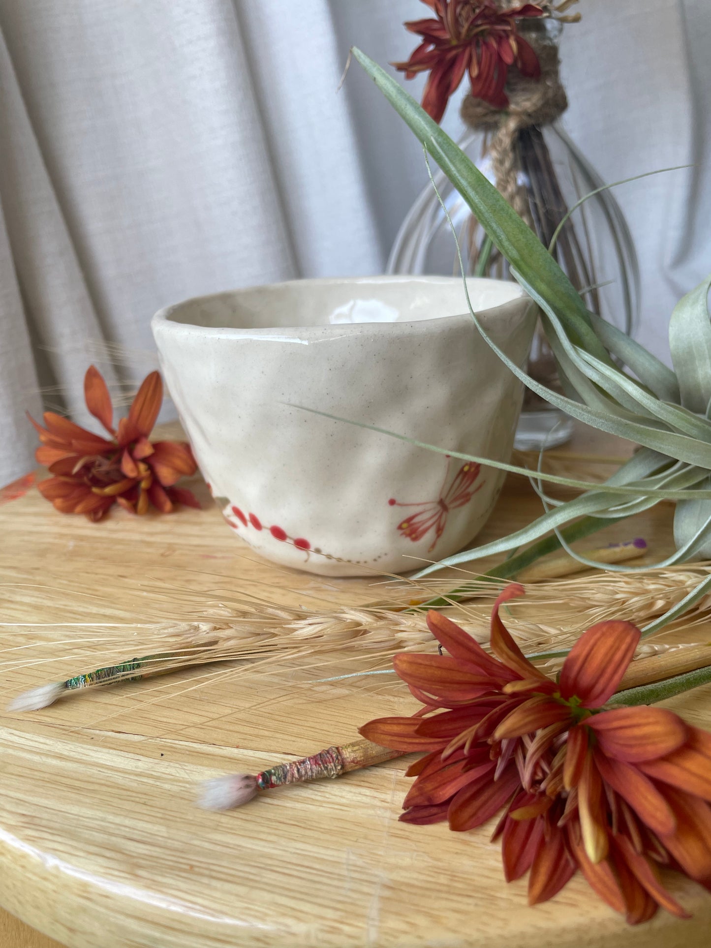 Hand painted mug Flower