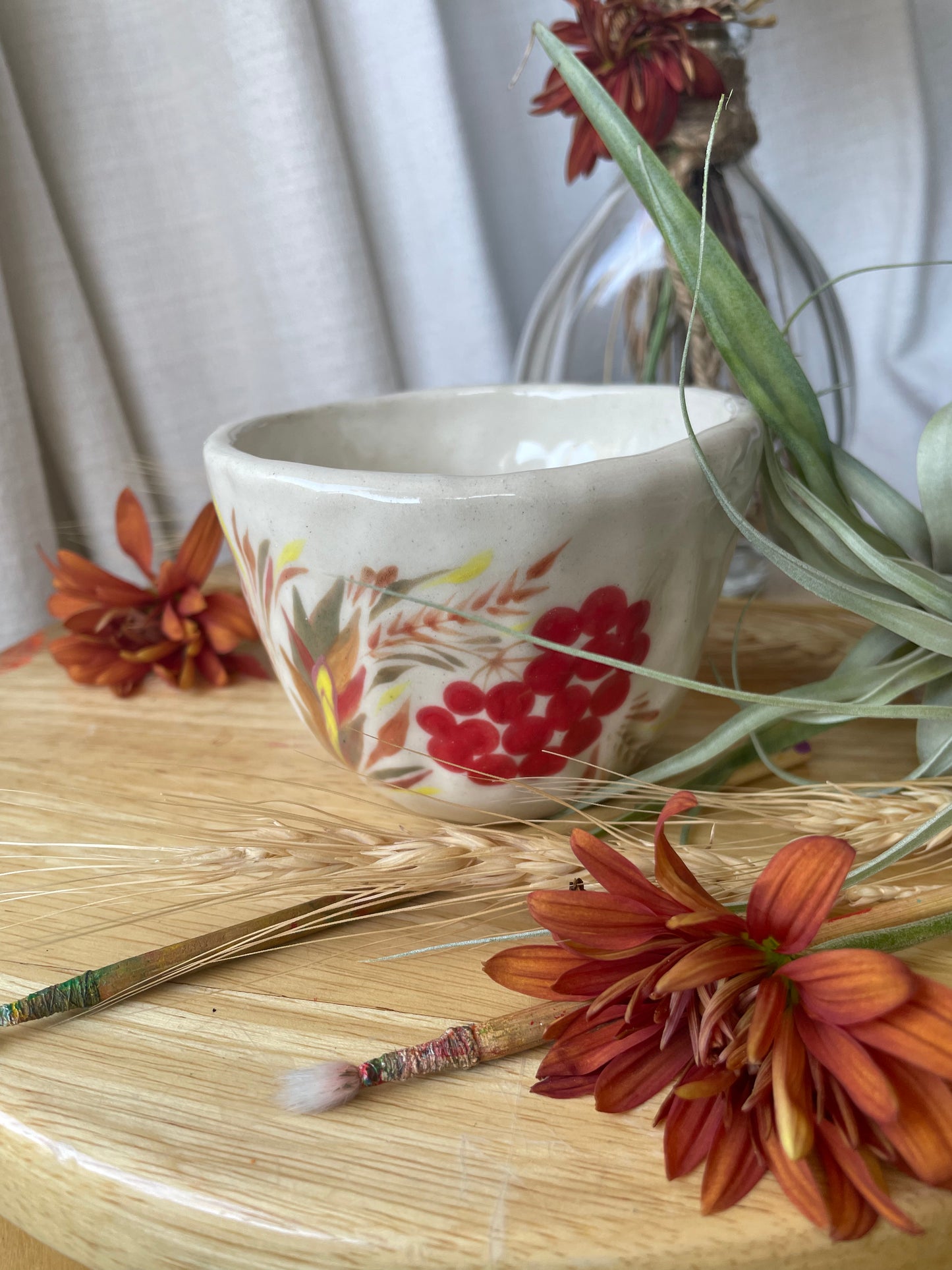 Hand painted mug Kalyna