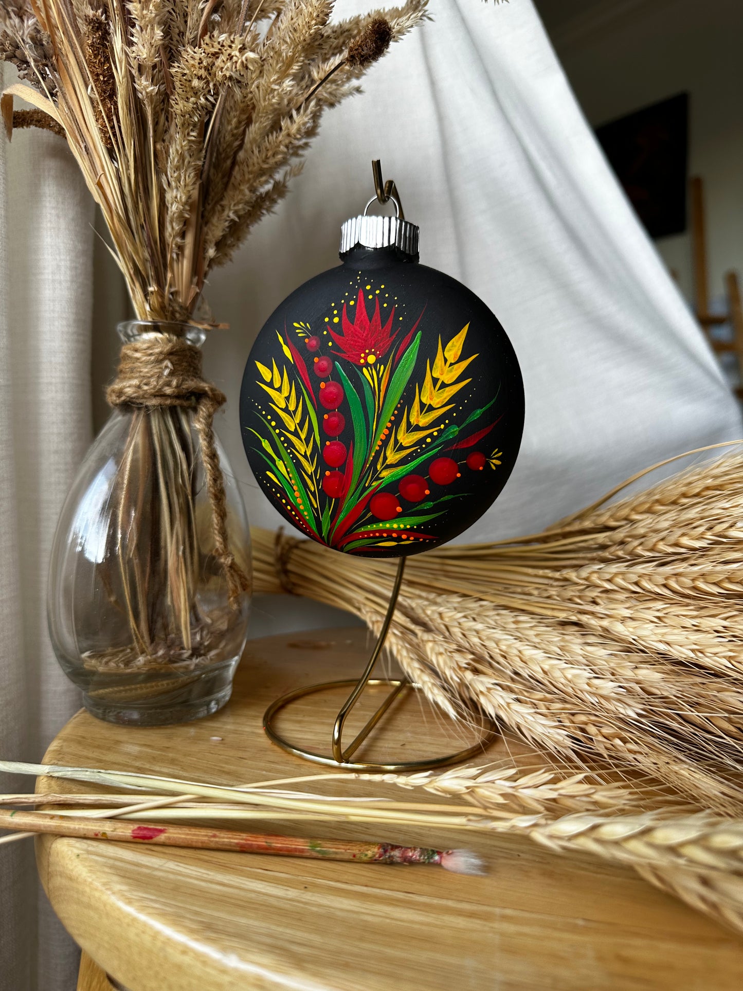 Ornament wheat and berries