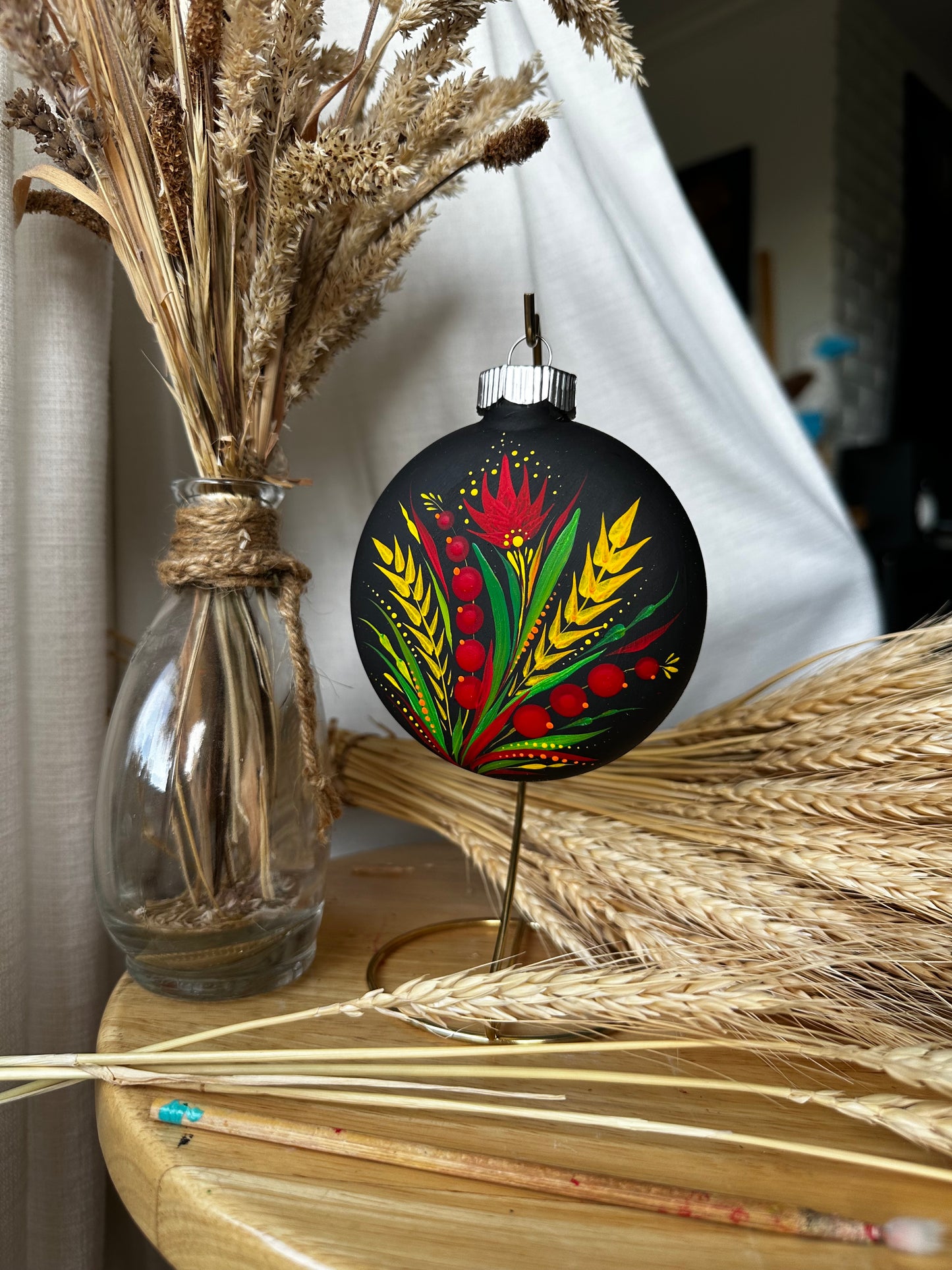 Ornament wheat and berries