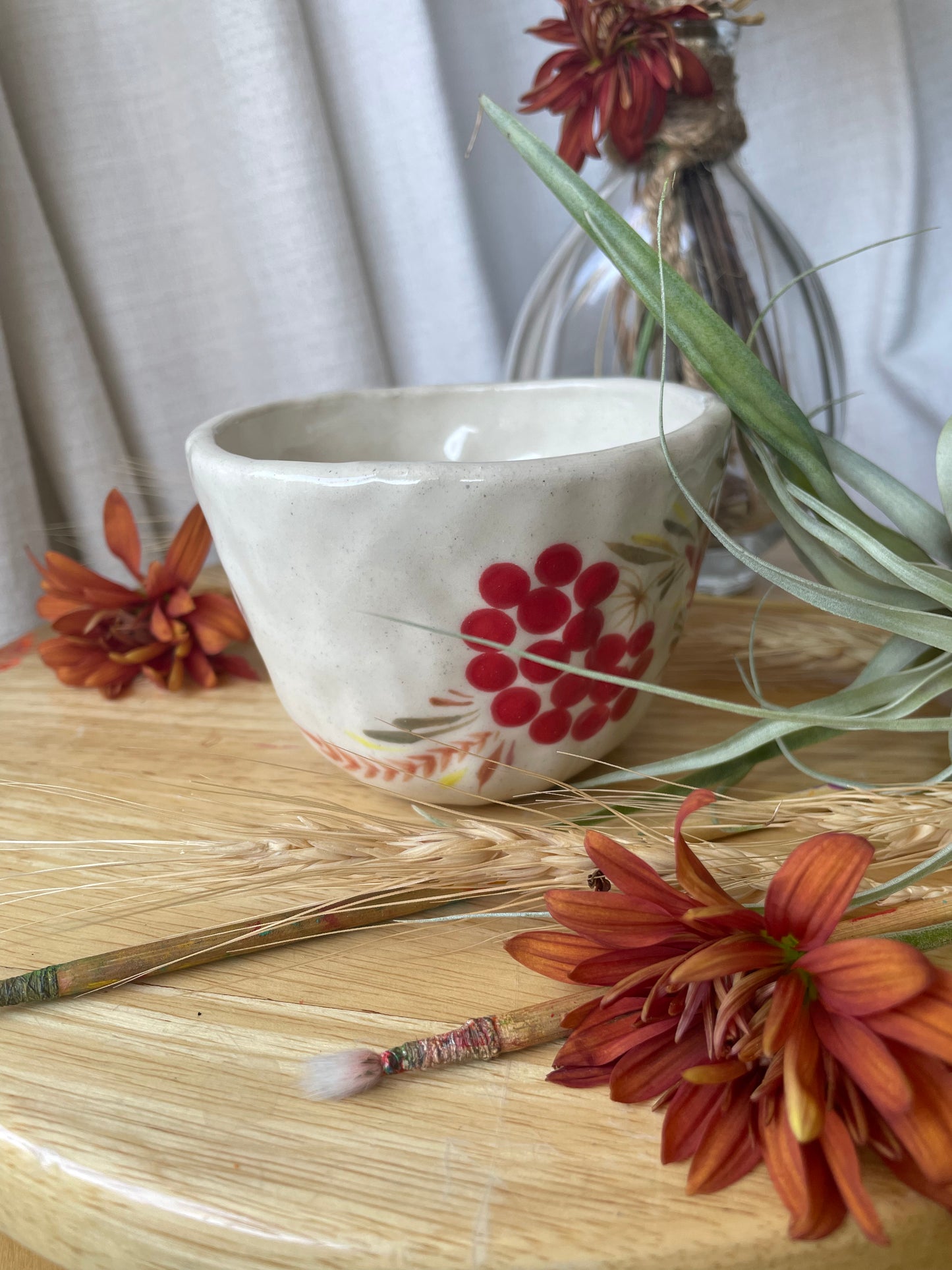 Hand painted mug Kalyna