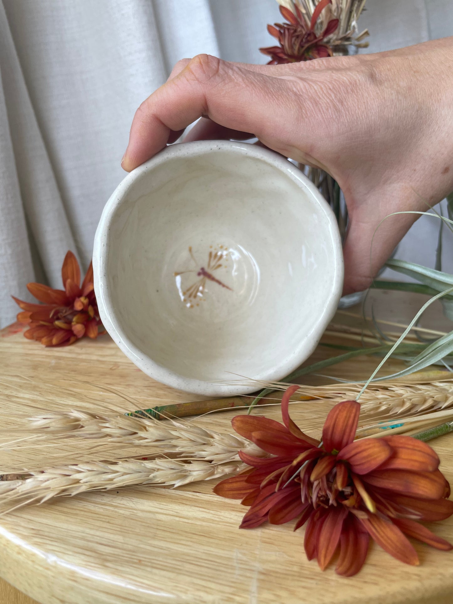 Hand painted mug Mushrooms