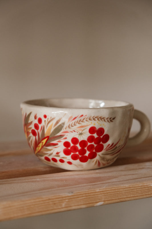 Hand painted mug Kalyna